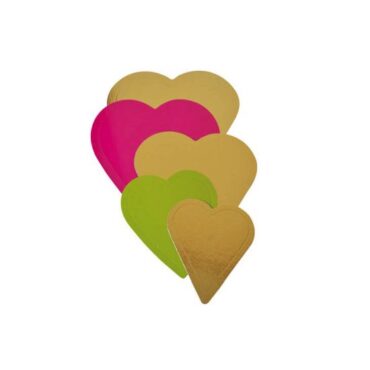 CORAZÓN CARTÓN ORO 21x24 cm (Ud)