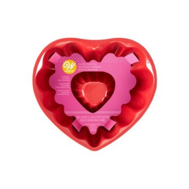 MOLDE BUNDT DE CORAZÓN 20cm (Ud)