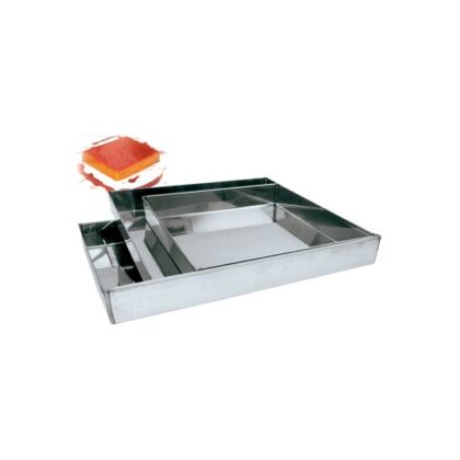 MOLDE INOX. CHINO "TOCINO" 20x26x4cm. (Ud)