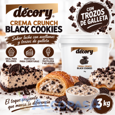 CREMA CRUNCH "BLACK COOKIES" (CUBO 3Kg)