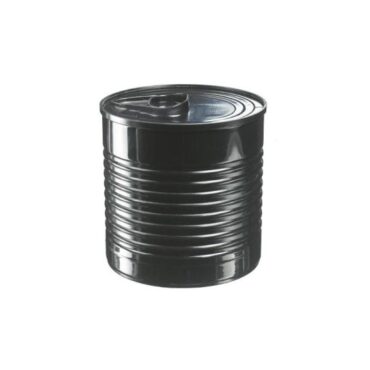 LATA NEGRA CON TAPA Ø7.5x7cm (220ml) (CAJA 20Uds)