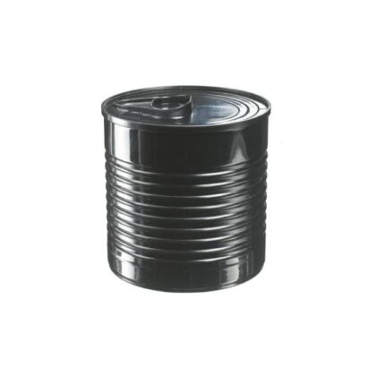 LATA NEGRA CON TAPA Ø7.5x7cm (220ml) (CAJA 20Uds)