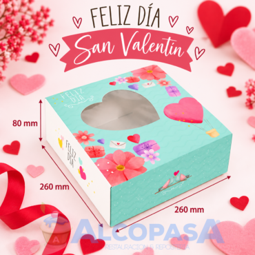 CAJA SAN VALENTÍN 26x26x8cm (Ud)
