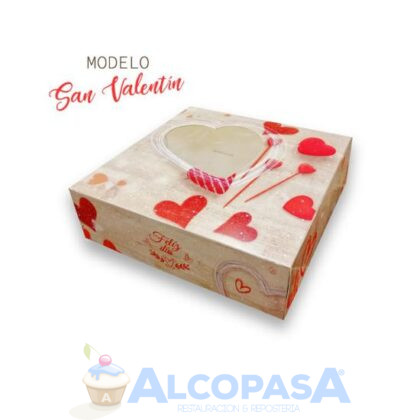 CAJA SAN VALENTÍN "CORAZÓN" 28x28 (Ud) - Imagen 2