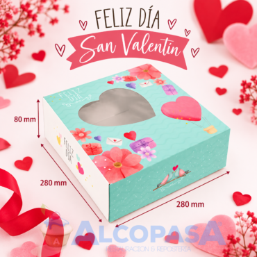CAJA SAN VALENTÍN 28x28x8cm (Ud)
