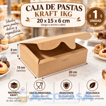 CAJAS DE PASTAS "KRAFT" 1Kg (Ud)