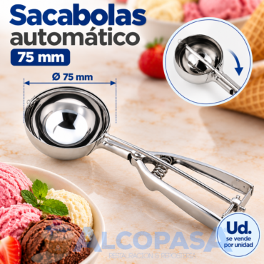 CUCHARA SACABOLAS AUTOMATICAS Ø75mm (Ud)