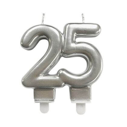 VELA ANIVERSARIO - PLATA 25 AÑOS (Ud)