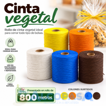 CINTA VEGETAL COLOR SURTIDO (ROLLO 800 m)