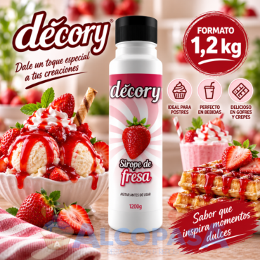 SIROPE DE FRESA DECORY (BOTE 1.2Kg)