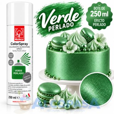 SPRAY VERDE PERLADO MODECOR (BOTE 250ML)