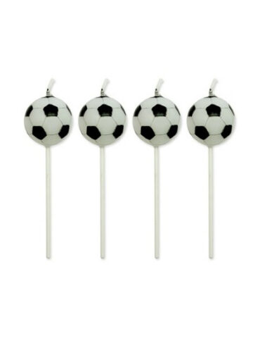 VELAS BALÓN DE FUTBOL "PME" 2.2cm (BLISTER 4Uds)