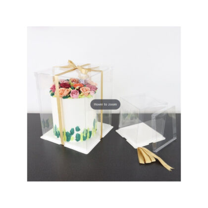 CAJA PARA TARTA "CRYSTAL BOX" 35x35x38cm (Ud)