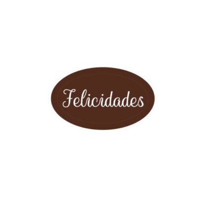 ROTULOS CHOCOLATE FELICIDADES 35683 (48uds)