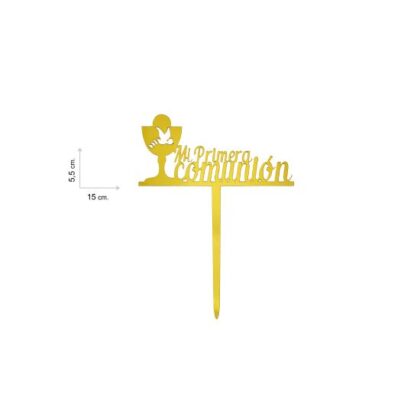 TOPPER "COMUNIÓN DORADO" (Ud)