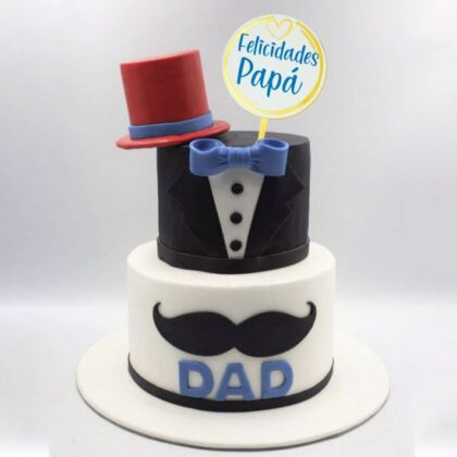 TOPPER "FELICIDADES PAPÁ" (Ud) - Imagen 2