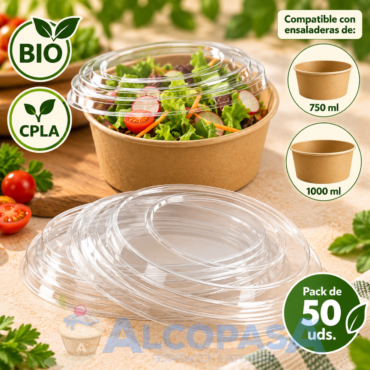 TAPAS ENSALADERA "KRAFT" 750-1000ml (CAJA 50Uds)