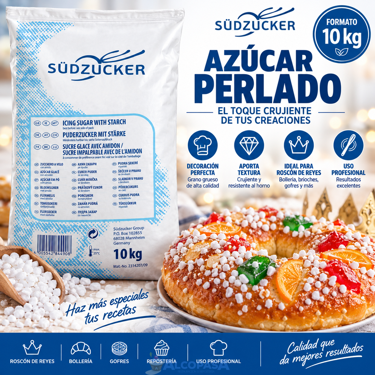 AZUCAR PERLADO P2 (SACO 10 kg)