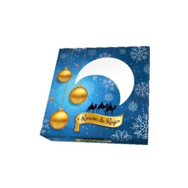 CAJA DE ROSCÓN NAVIDAD AUTO 41x41x8cm (Ud)