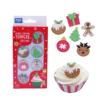 TOPPERS CUPCAKE "CHRISTMAS" (BLISTER 6Uds)