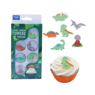 TOPPERS CUPCAKE "DINOSAUR" (BLISTER 6Uds)