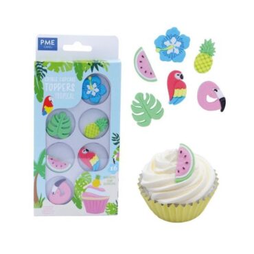 TOPPERS CUPCAKE "TROPICAL" (BLISTER 6Uds)