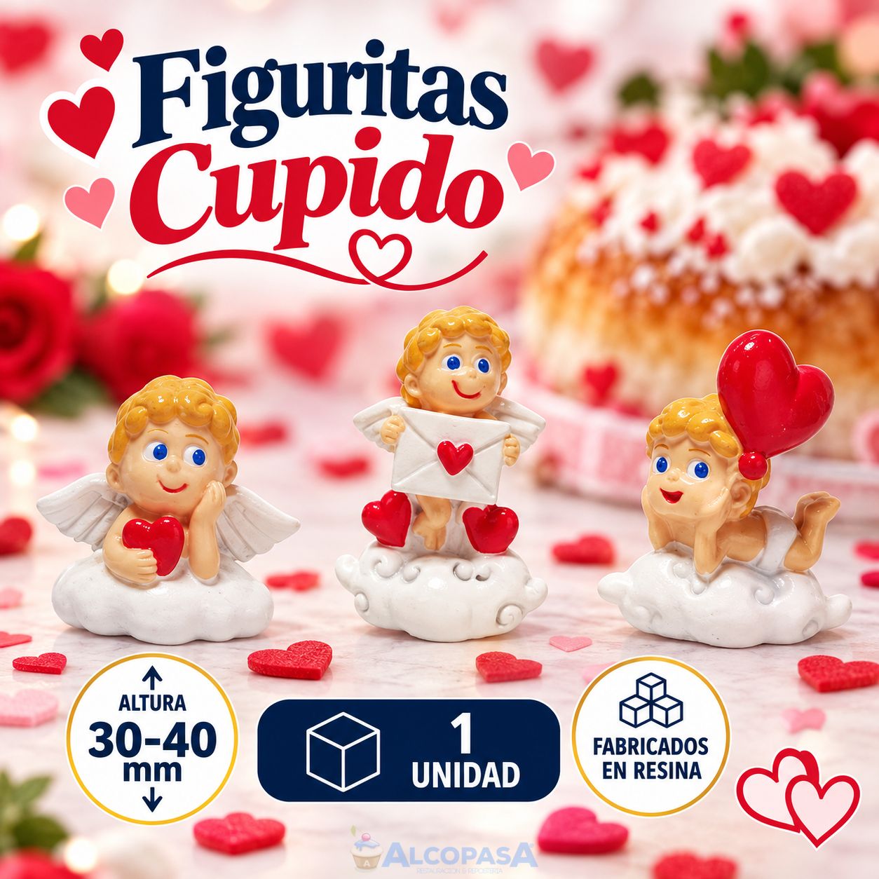 CUPIDOS RESINA 40mm NO0043(Ud)