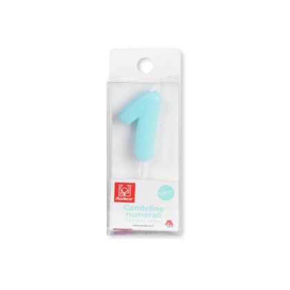 VELA Nº1 AZUL MODECOR 3CM (Ud)