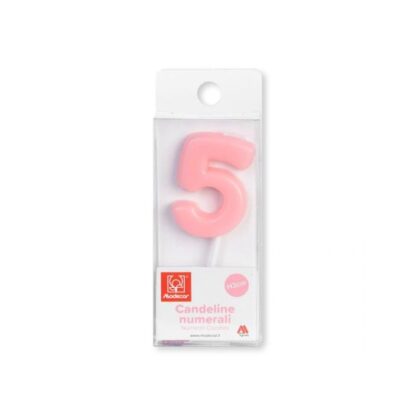 VELA Nº5 ROSA MODECOR 3CM (Ud)