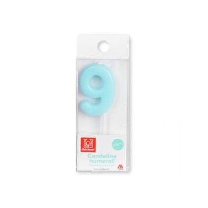 VELA Nº9 AZUL MODECOR 3CM (Ud)