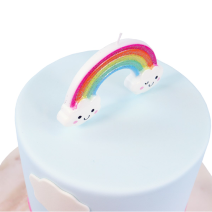 VELA - TOPPER "GLITTER RAINBOW" PME (Ud) - Imagen 2