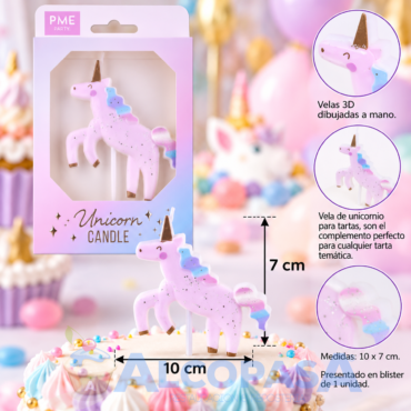 VELA - TOPPER "UNICORN" PME (Ud)