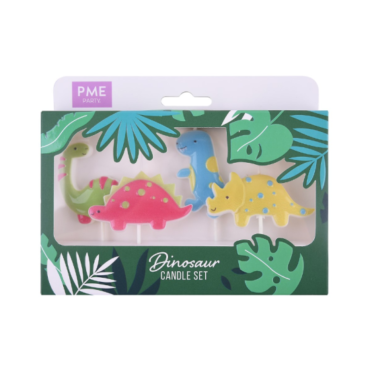 VELAS "DINOSAUR" PME (SET 4Uds)