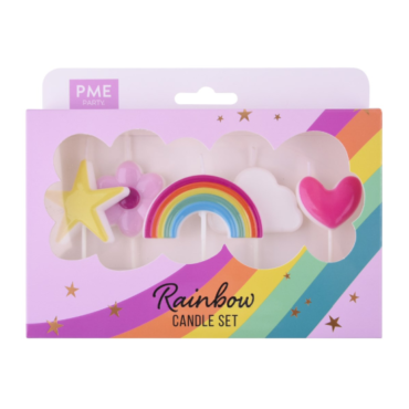 VELAS "RAINBOW" PME (SET 5Uds)