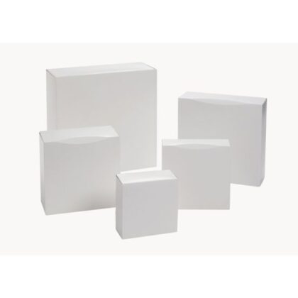 CAJAS CUADRADAS BLANCAS 32x32x8cm (Ud)