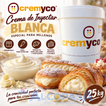 CREMA INYECTAR BLANCA CREMYCO (CUBO 25Kg)