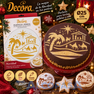 PLANTILLA NAVIDAD Ø25cm DECORA (Ud)