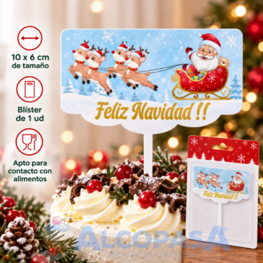 TOPPER "NOEL NAVIDAD" 377 (Ud)
