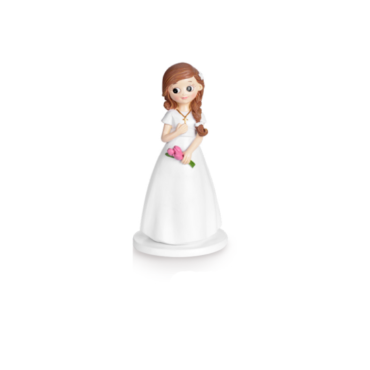 NIÑA COMUNIÓN "RAMO FLOR ROSA" 27967B (Ud)