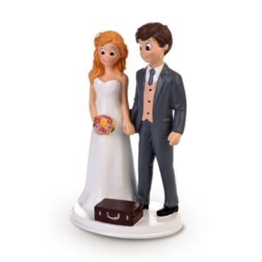 PAREJA DE NOVIOS C/ MALETA 28893 (Ud)