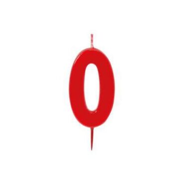 VELA ROJA 6cm Nº0 MODECOR (Ud)