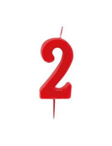 VELA ROJA 6cm Nº2 MODECOR (Ud)