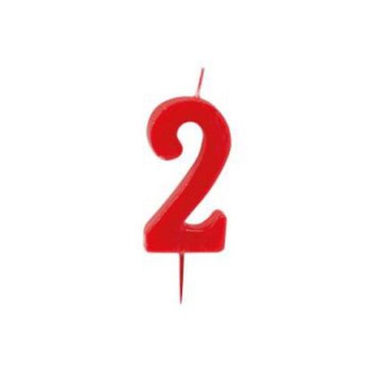 VELA ROJA 6cm Nº2 MODECOR (Ud)