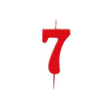 VELA ROJA 6cm Nº7 MODECOR (Ud)