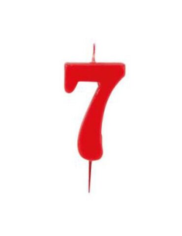VELA ROJA 6cm Nº7 MODECOR (Ud)