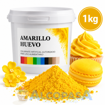 COLORANTE EN POLVO AMARILLO HUEVO DWR (BOTE 1Kg)