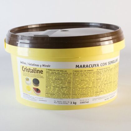 CRISTALINE MARACUYA CON SEMILLAS CRESCO (CUBO 3Kg)