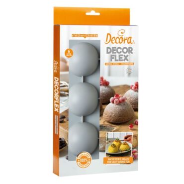 MOLDE SILICONA 6 MEDIAS ESFERAS Ø7x3.5cm (Ud)