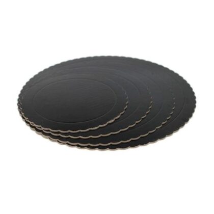 DISCO DE CARTÓN NEGRO EXTRA RÍGIDO Ø24cm (Ud)