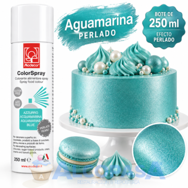 SPRAY AGUAMARINA PERLADO MODECOR (BOTE 250ML)